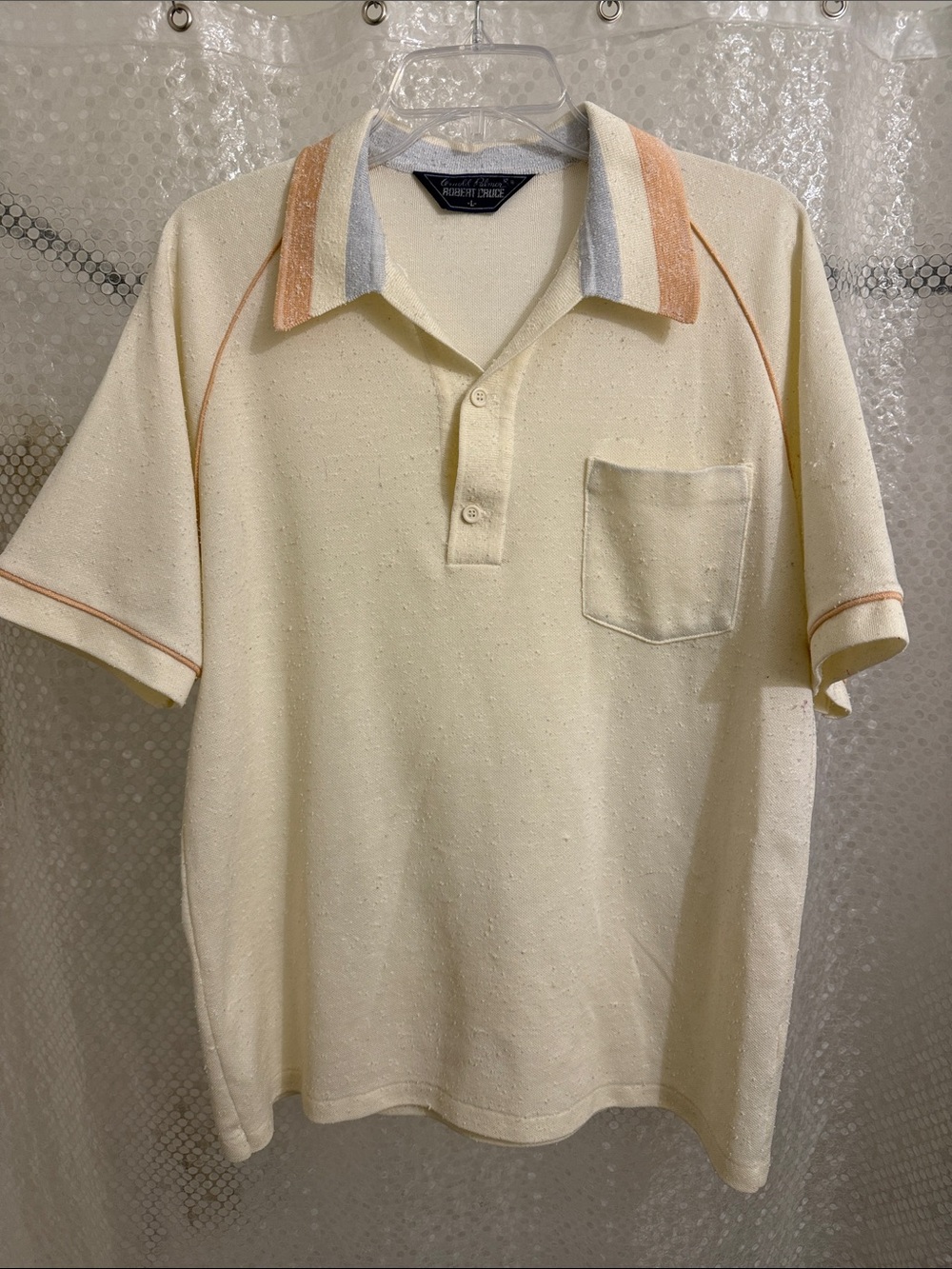 Vintage Arnold Palmer by Robert Bruce Cream Polo